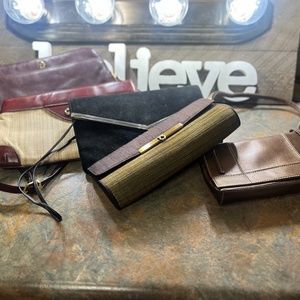 5 small vintage handbag purses